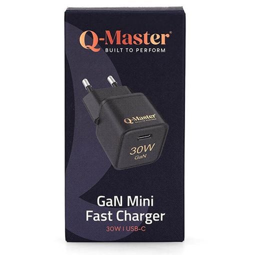 Εικόνα της Φορτιστής Q-Master GaN Mini USB-C 30W Black PWR011BLK30W