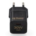 Εικόνα της Φορτιστής Q-Master GaN Mini USB-C 30W Black PWR011BLK30W