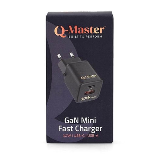 Εικόνα της Φορτιστής Q-Master GaN Mini USB-C & USB-A 30W Black PWR021BLK30W