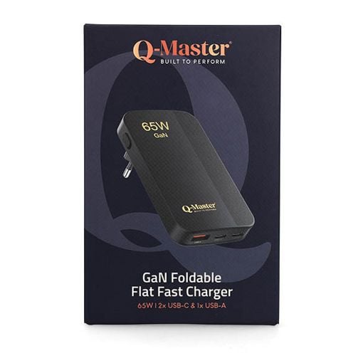 Εικόνα της Mini Φορτιστής Q-Master GaN 2x USB-C & USB-A 65W Black PWR012BLK65W