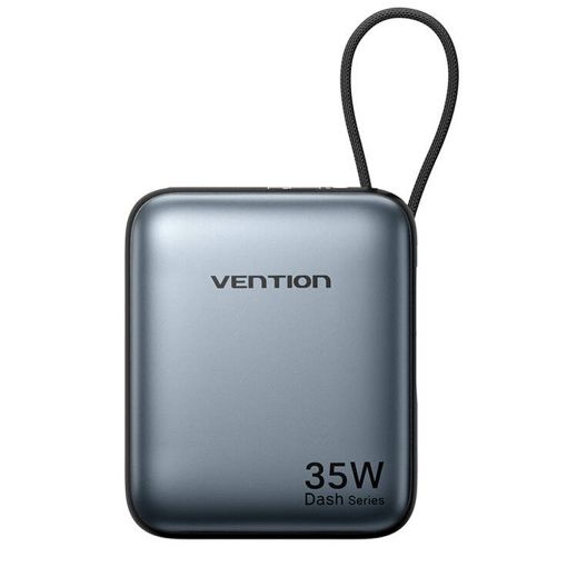 Εικόνα της Power Bank Vention Dash 10000mAh Led Display Built-Ιn USB-C 35W Gray FHEH0
