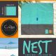 Εικόνα της Ψάθα Θαλάσσης Campo Nest από Πολυεστέρα 200x210cm Τιρκουάζ/Μαύρο 6003040