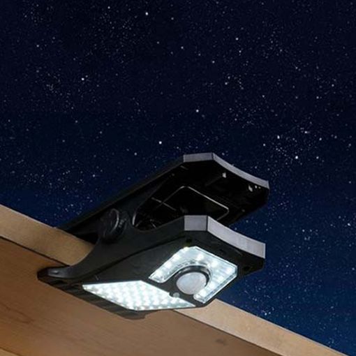 Εικόνα της Ηλιακό Επιτοίχιο Φωτιστικό Grundig με Κλιπ & Αισθητήρα Κίνησης 17 x 9.8 x 10 cm Black 50632