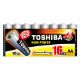 Εικόνα της Αλκαλικές Μπαταρίες AA Toshiba High Power 1.5V 16τμχ LR6GCP MP-16