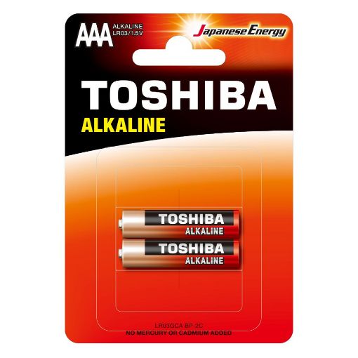 Εικόνα της Αλκαλικές Μπαταρίες AAA Toshiba 1.5V 2τμχ LR03GCA BP-2C