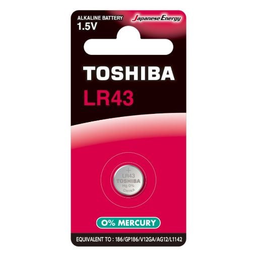 Εικόνα της Αλκαλική Μπαταρία Toshiba LR43 1.5V