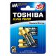 Εικόνα της Αλκαλικές Μπαταρίες AAA Toshiba Alpha Power 1.5V 6τμχ LR03GCH BP6