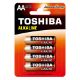 Εικόνα της Αλκαλικές Μπαταρίες AA Toshiba 1.5V 4τμχ LR6GCA BP-4C