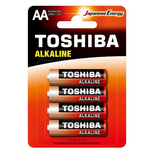 Εικόνα της Αλκαλικές Μπαταρίες AAA Toshiba 1.5V 4τμχ LR03GCA BP-4C