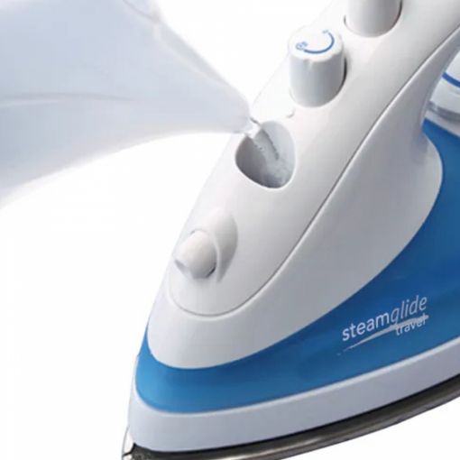 Εικόνα της Σίδερο Ατμού Russell Hobbs Steamglide Travel 830W Blue/White 23244046003