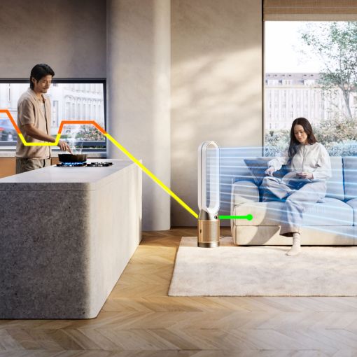 Εικόνα της Καθαριστής Aέρα Dyson TP12 Purifier Cool PC2 De-NOx White/Gold 546519-01