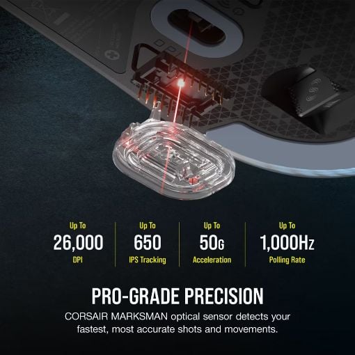 Εικόνα της Ποντίκι Corsair M75 Lightweight RGB Wireless Black CH-931D010-EU