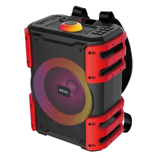 Εικόνα της Ηχείο Akai ABTS-V25 Karaoke Bluetooth 25W Black/Red