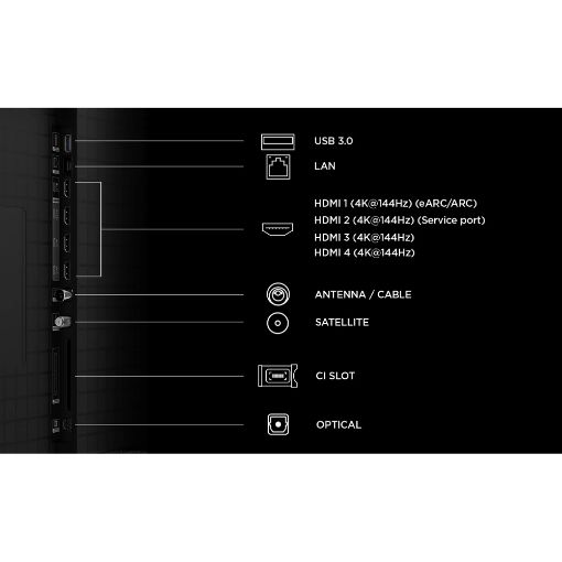 Εικόνα της Τηλεόραση TCL 65C8L 65" 4K UHD SQD-Mini LED Google TV HDR 144Hz