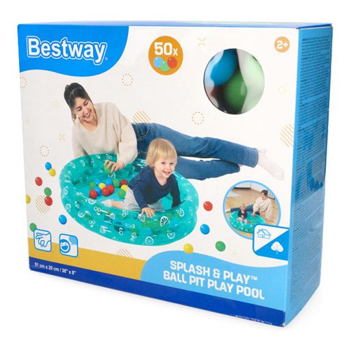 Εικόνα της Παιδική Πισίνα Bestway Splash & Play Φουσκωτή 91 x 20 cm Πράσινη 7035060159