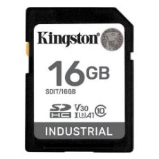 Εικόνα της Κάρτα Μνήμης SDHC Kingston Industrial 16GB Class10 UHS-I U3 SDIT/16GB