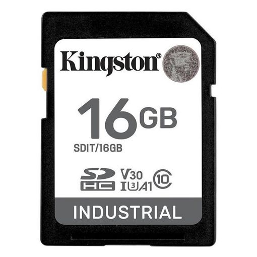 Εικόνα της Κάρτα Μνήμης SDHC Kingston Industrial 16GB Class10 UHS-I U3 SDIT/16GB