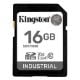 Εικόνα της Κάρτα Μνήμης SDHC Kingston Industrial 16GB Class10 UHS-I U3 SDIT/16GB
