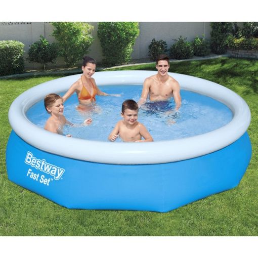 Εικόνα της Πισίνα Bestway Fast Set Φουσκωτή 305 x 76 cm Μπλε/Λευκή 57270