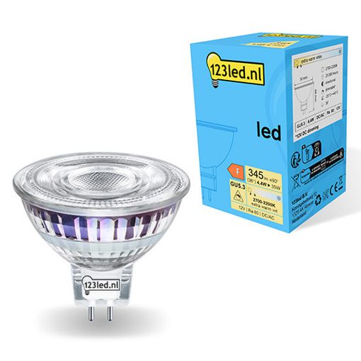 Εικόνα της Λάμπα LED 123LED GU5.3 Spot Dimmable 2200-2700K 450lm 5.8W