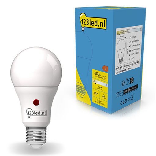Εικόνα της Λάμπα LED 123LED E27 A60 2700K 806lm 8W Warm White