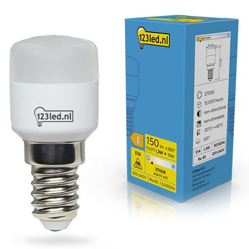 Εικόνα της Λάμπα LED 123LED E14 T26 2700K 150lm 1.3W Warm White