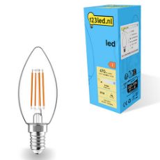 Εικόνα της Λάμπα LED 123LED E14 Candle Filament 2700K 470lm 4.5W Warm White