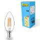 Εικόνα της Λάμπα LED 123LED E14 Candle Filament 2700K 470lm 4.5W Warm White