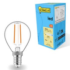 Εικόνα της Λάμπα LED 123LED E14 G45 Filament Dimmable 2700K 250lm 2.5W Warm White