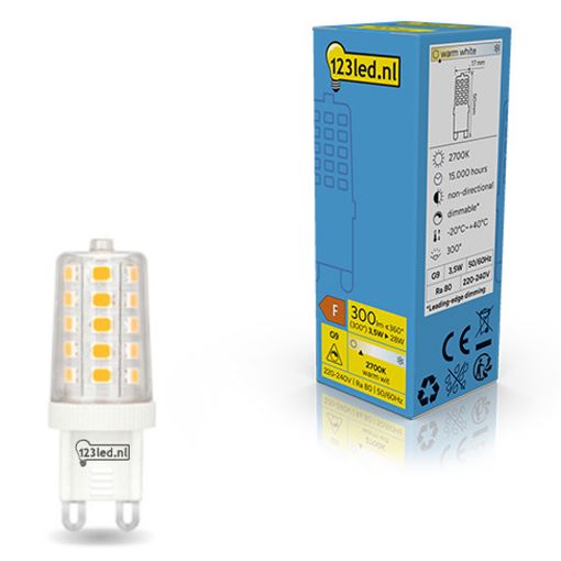 Εικόνα της Λάμπα LED 123LED G9 Capsule Dimmable 2700K 300lm 3.5W Warm White