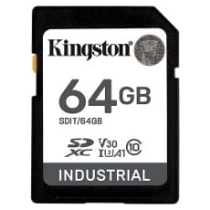 Εικόνα της Κάρτα Μνήμης SDHC Kingston Industrial 64GB Class10 UHS-I U3 SDIT/64GB