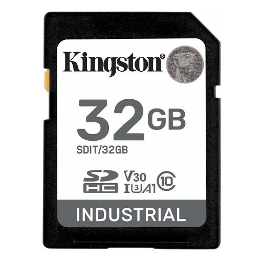 Εικόνα της Κάρτα Μνήμης SDHC Kingston Industrial 32GB Class10 UHS-I U3 SDIT/32GB