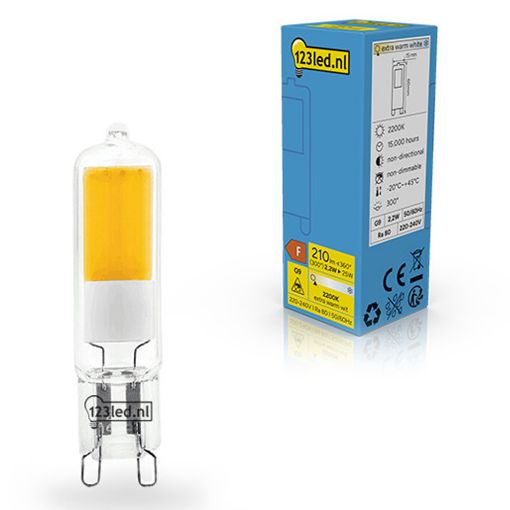Εικόνα της Λάμπα LED 123LED G9 Capsule 2200K 210lm 2.2W Extra Warm White