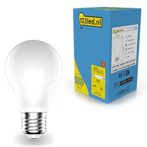 Εικόνα της Λάμπα LED 123LED E27 A60 Dimmable 2700K 470lm 4.5W Warm White