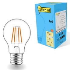 Εικόνα της Λάμπα LED 123LED E27 A60 Dimmable Filament 2700K 470lm 4.5W Warm White