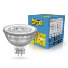 Εικόνα της Λάμπα LED 123LED GU5.3 MR16 Dimmable 2700K 621lm 7.5W Warm White
