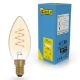 Εικόνα της Λάμπα LED 123LED E14 Candle Filament Dimmable 1800K 136lm 2.5W Extra Warm White