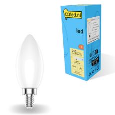 Εικόνα της Λάμπα LED 123LED E14 Candle Mat Dimmable 4000K 250lm 2.5W Neutral White