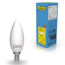 Εικόνα της Λάμπα LED 123LED E14 Candle Mat 2700K 250lm 2.5W Warm White