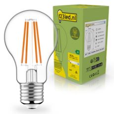 Εικόνα της Λάμπα LED 123LED Ultra Efficient E27 A60 Filament 2700K 806lm 3.8W Warm White