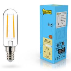 Εικόνα της Λάμπα LED 123LED E14 T25 Filament 2700K 250lm 2.5W Warm White