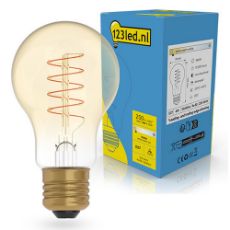 Εικόνα της Λάμπα LED 123LED E27 A60 Filament Dimmable 1800K 250lm 4W Extra Warm White