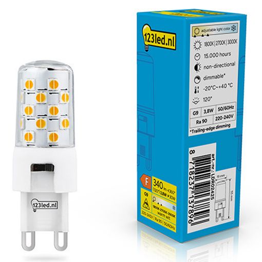Εικόνα της Λάμπα LED 123LED G9 Dimmable SMD Capsule 1800-3000K 340lm 3.8W