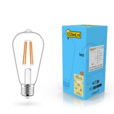 Εικόνα της Λάμπα LED 123LED E27 Edison ST64 Dimmable Filament 2700K 470lm 4.5W Warm White