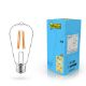 Εικόνα της Λάμπα LED 123LED E27 Edison ST64 Dimmable Filament 2700K 470lm 4.5W Warm White