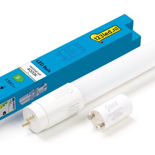 Εικόνα της LED Tube Lamp 123LED T8 G13 150cm 16W 4000K 2960lm Neutral White + Starter
