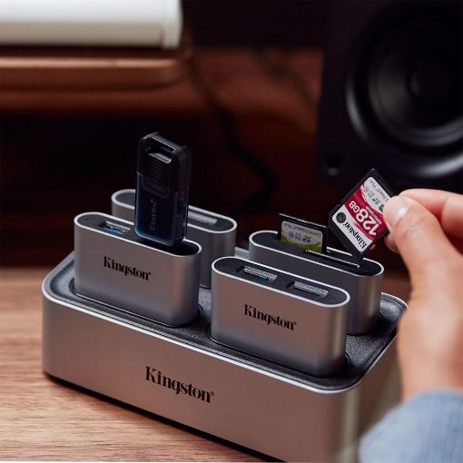 Εικόνα της USB miniHub Kingston Workflow USB-A & USB-C 3.2 Gen 1 WFS-USB