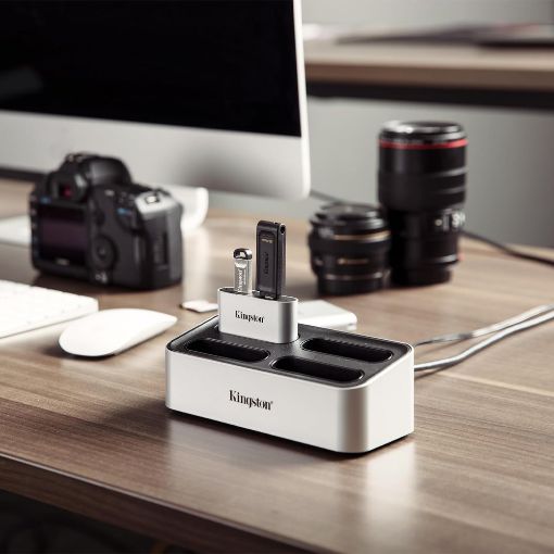 Εικόνα της USB miniHub Kingston Workflow USB-A & USB-C 3.2 Gen 1 WFS-USB