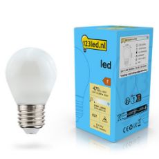 Εικόνα της Λάμπα LED 123LED E27 G45 Dimmable 2200-2700K 470lm 4.5W