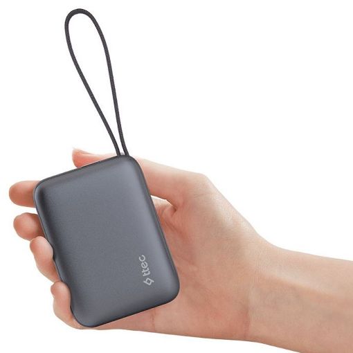 Εικόνα της Powerbank TTEC ReCharger Mini USB-C & Built In Cables PD/QC 20W 10.000mAh Black 2BB231GR